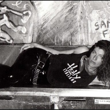 Backstage at some bar in SF